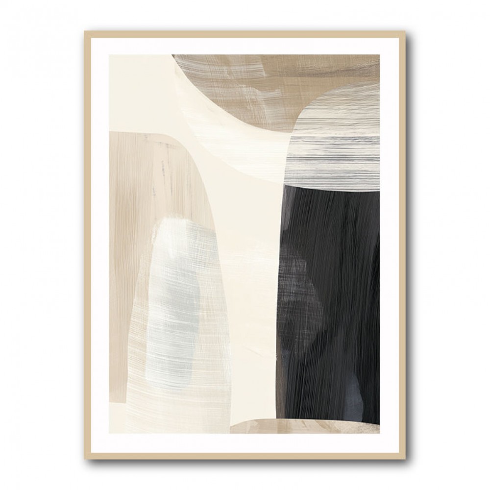 Minimalist Abstract Collage With Overlapping Organic Shapes 23
