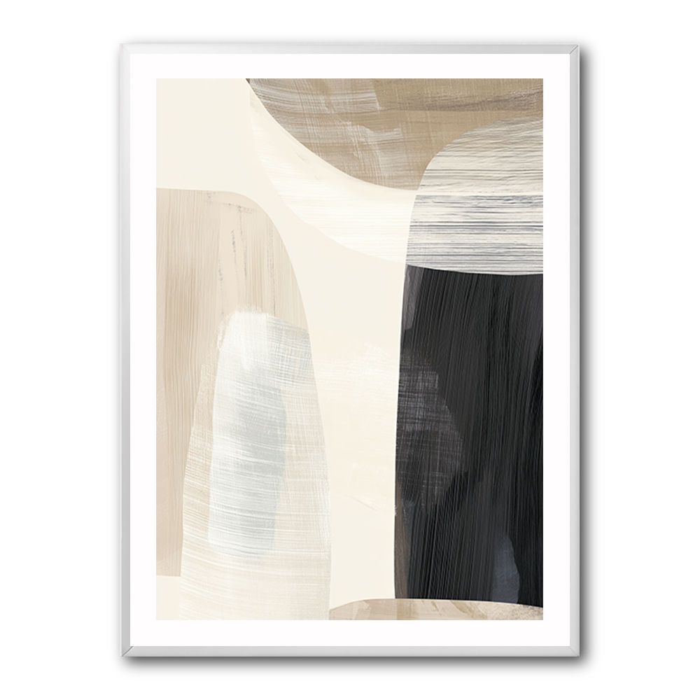 Minimalist Abstract Collage With Overlapping Organic Shapes 23