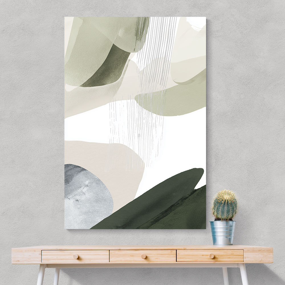 Minimalist Abstract Collage With Overlapping Organic Shapes 24