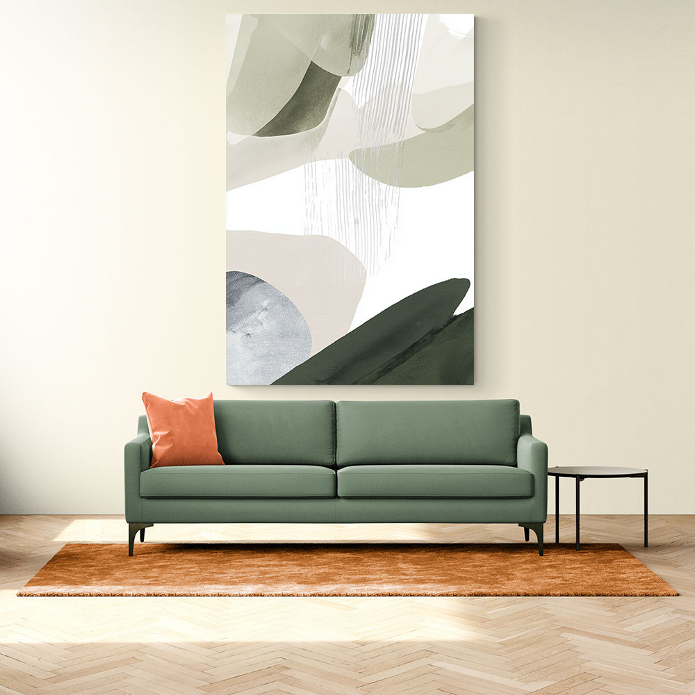 Minimalist Abstract Collage With Overlapping Organic Shapes 24