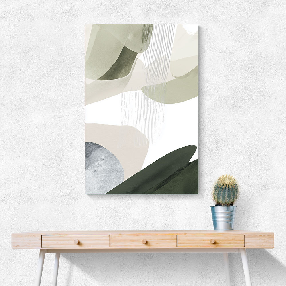 Minimalist Abstract Collage With Overlapping Organic Shapes 24