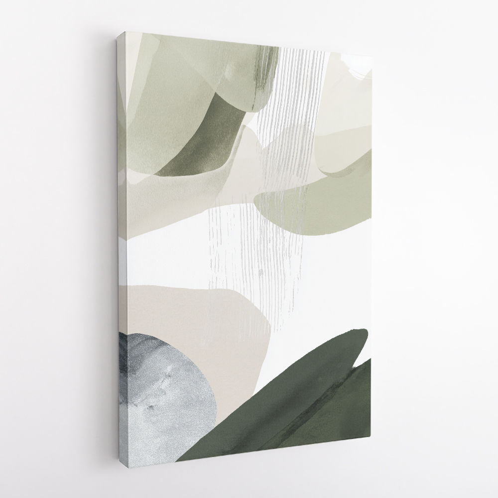 Minimalist Abstract Collage With Overlapping Organic Shapes 24