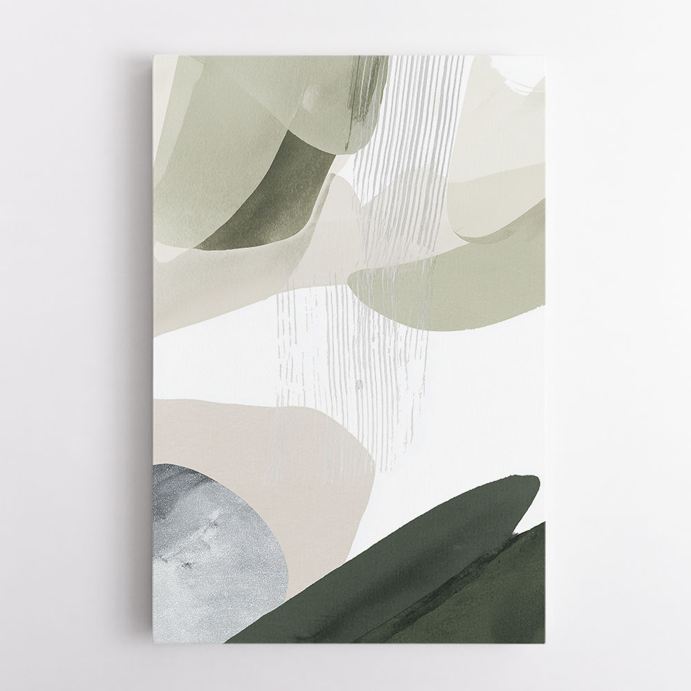 Minimalist Abstract Collage With Overlapping Organic Shapes 24
