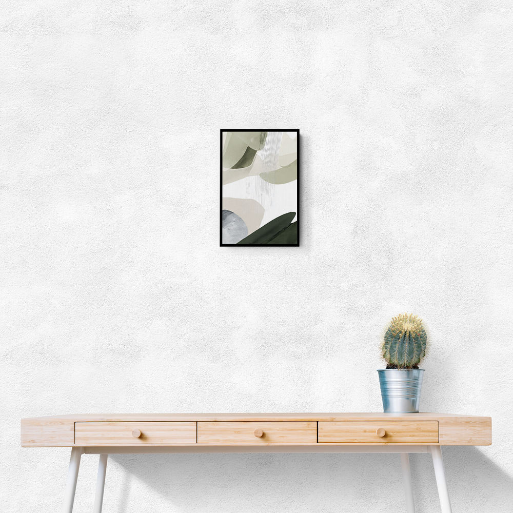 Minimalist Abstract Collage With Overlapping Organic Shapes 24