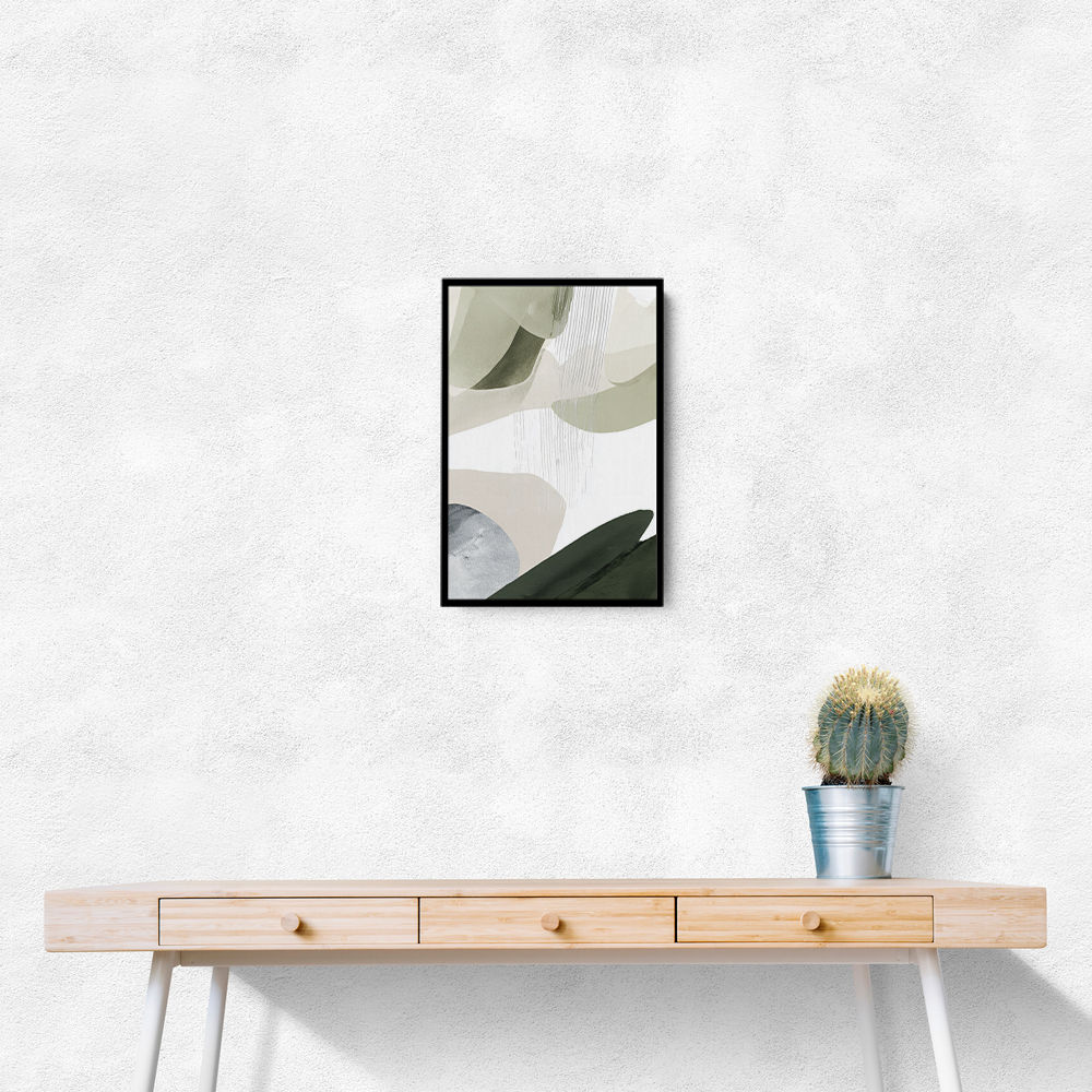 Minimalist Abstract Collage With Overlapping Organic Shapes 24