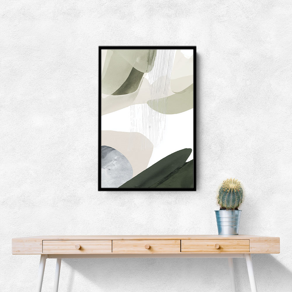 Minimalist Abstract Collage With Overlapping Organic Shapes 24