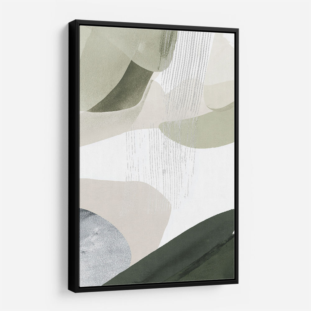 Minimalist Abstract Collage With Overlapping Organic Shapes 24