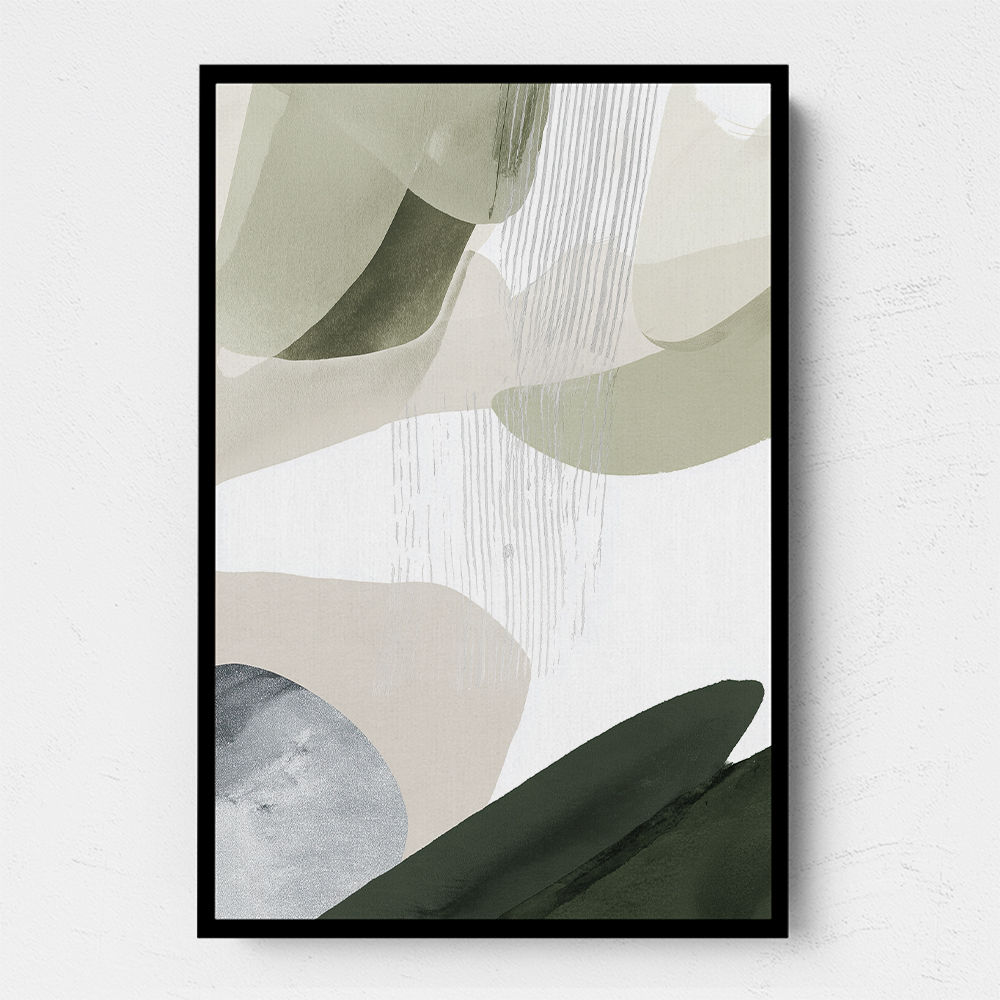 Minimalist Abstract Collage With Overlapping Organic Shapes 24