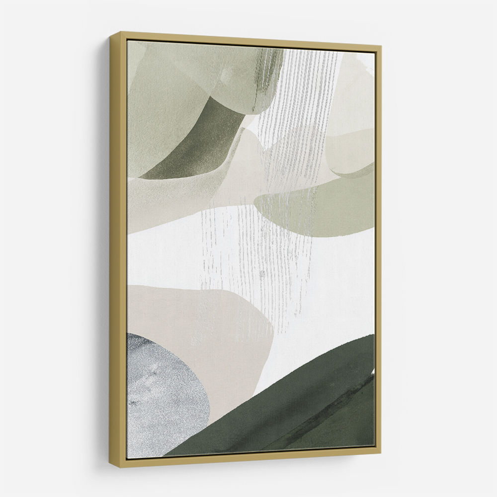 Minimalist Abstract Collage With Overlapping Organic Shapes 24