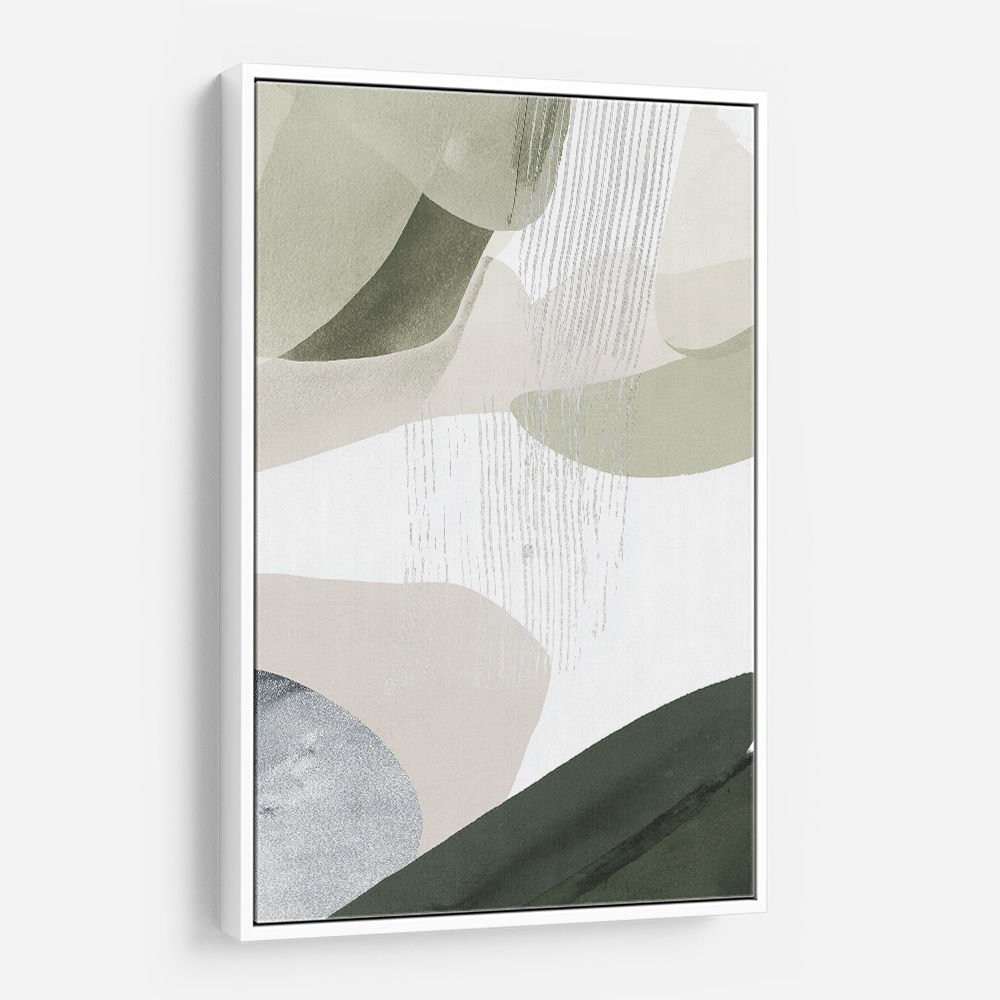 Minimalist Abstract Collage With Overlapping Organic Shapes 24