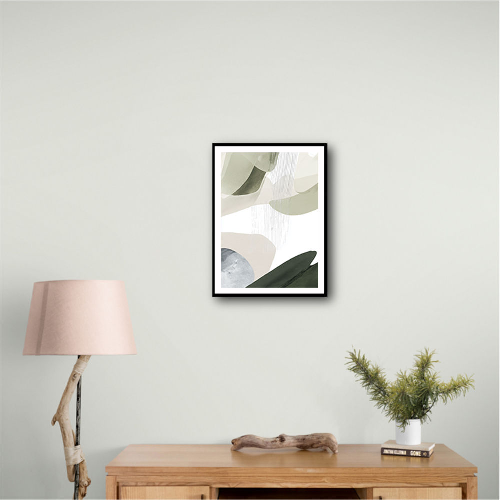 Minimalist Abstract Collage With Overlapping Organic Shapes 24