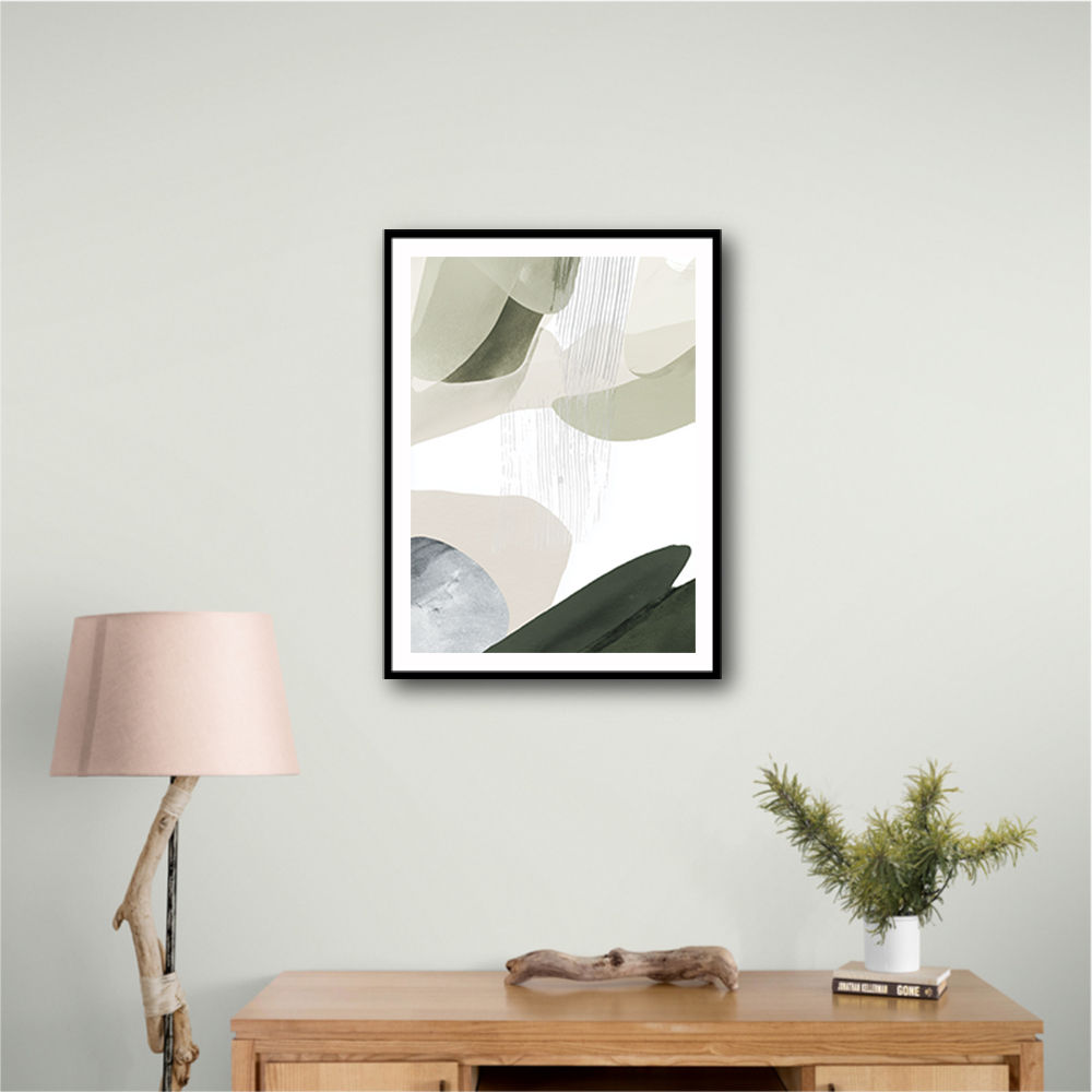 Minimalist Abstract Collage With Overlapping Organic Shapes 24