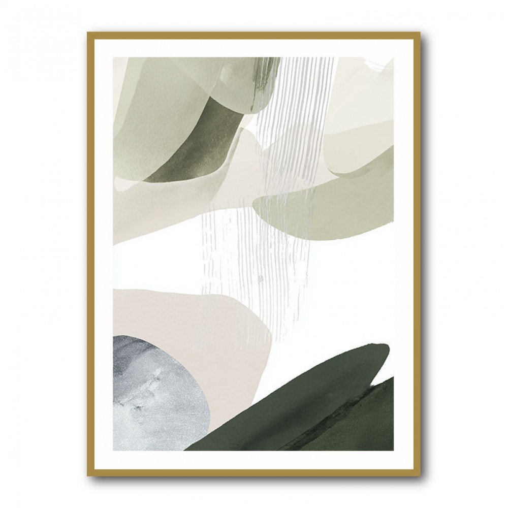 Minimalist Abstract Collage With Overlapping Organic Shapes 24