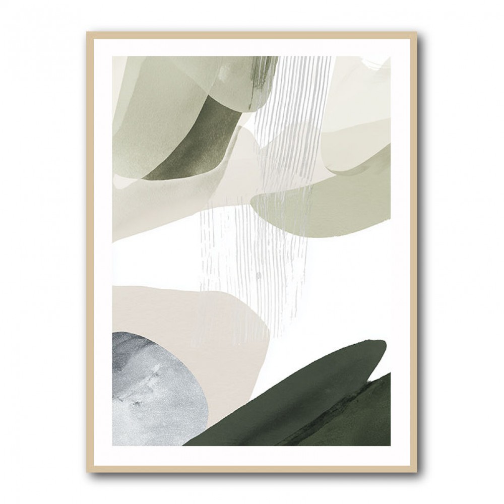 Minimalist Abstract Collage With Overlapping Organic Shapes 24