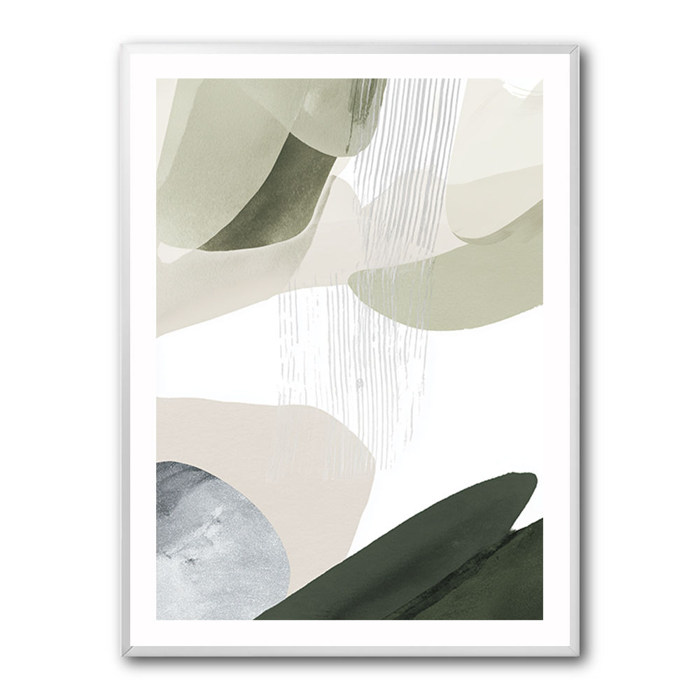 Minimalist Abstract Collage With Overlapping Organic Shapes 24