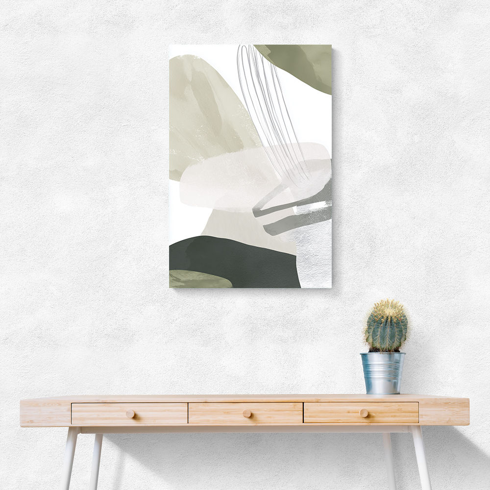 Minimalist Abstract Collage With Overlapping Organic Shapes 25