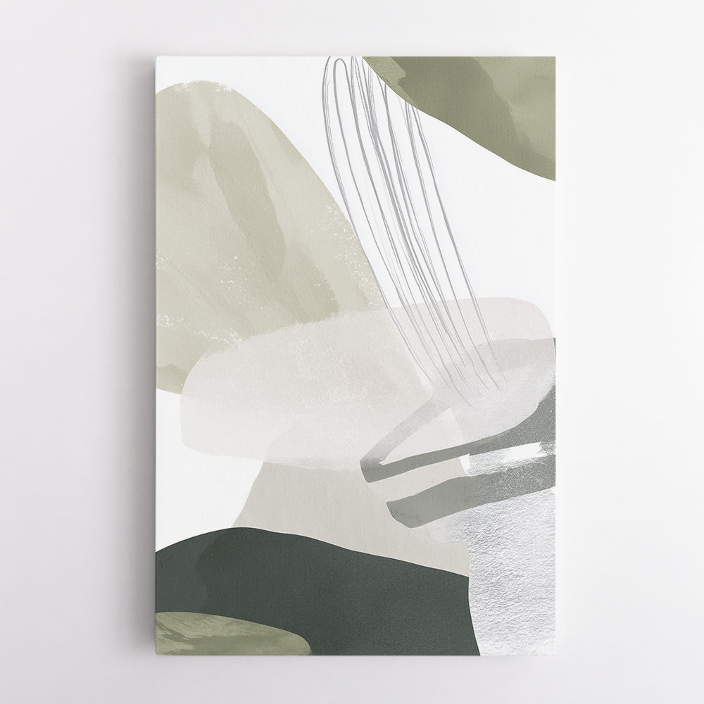 Minimalist Abstract Collage With Overlapping Organic Shapes 25