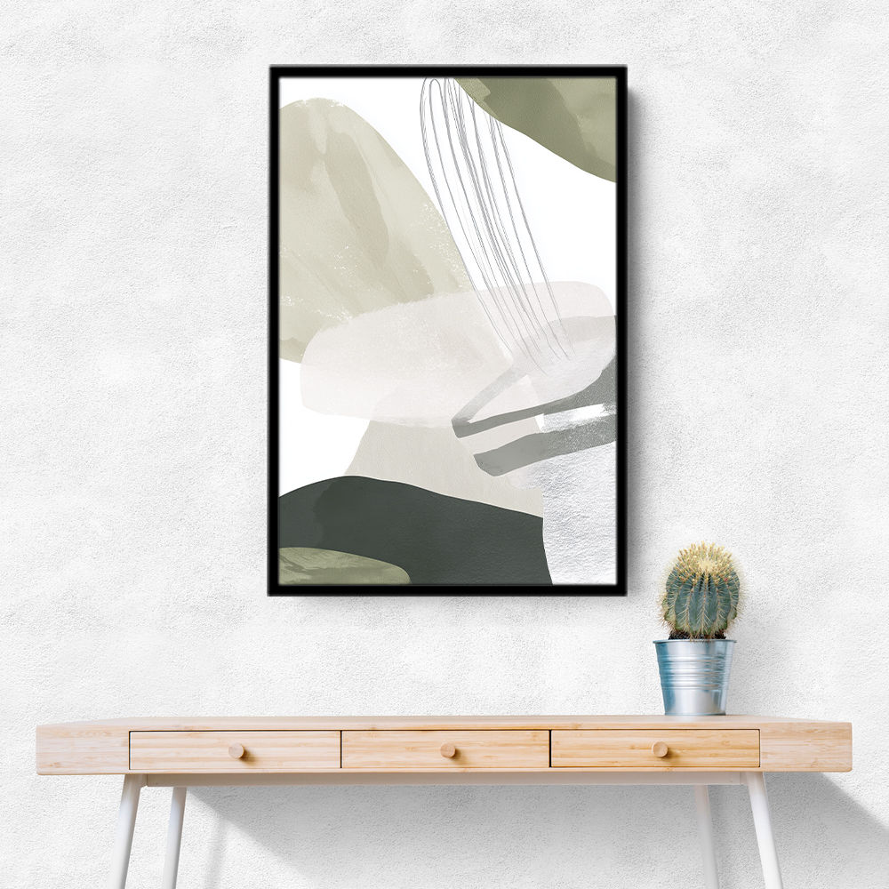 Minimalist Abstract Collage With Overlapping Organic Shapes 25