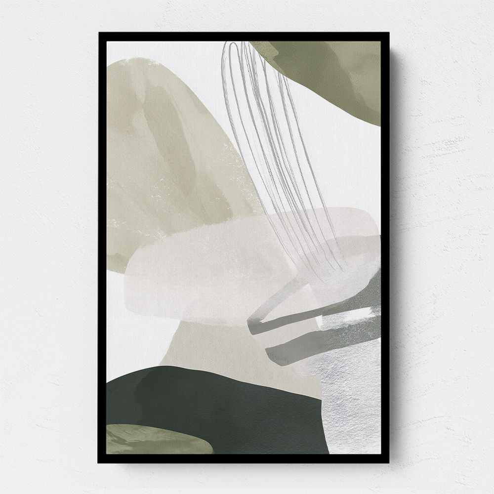 Minimalist Abstract Collage With Overlapping Organic Shapes 25
