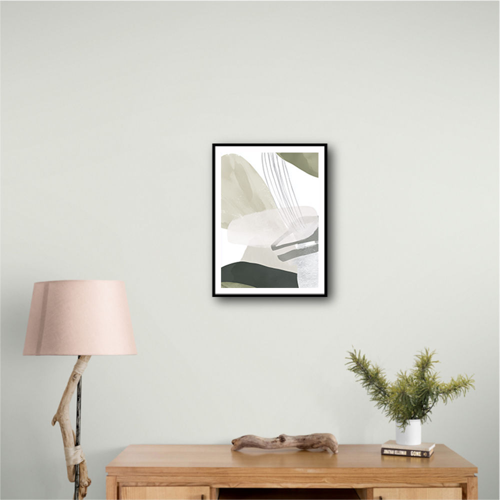 Minimalist Abstract Collage With Overlapping Organic Shapes 25
