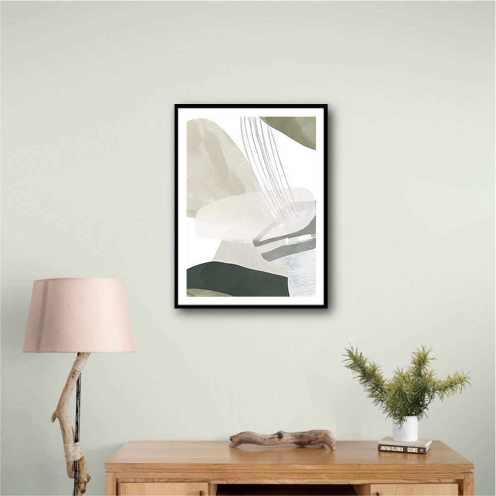 Minimalist Abstract Collage With Overlapping Organic Shapes 25