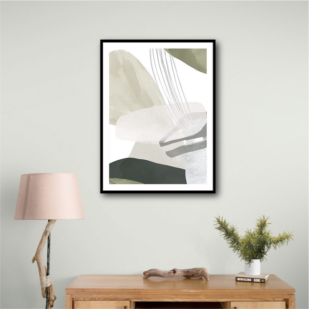 Minimalist Abstract Collage With Overlapping Organic Shapes 25