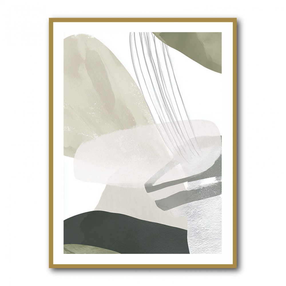 Minimalist Abstract Collage With Overlapping Organic Shapes 25