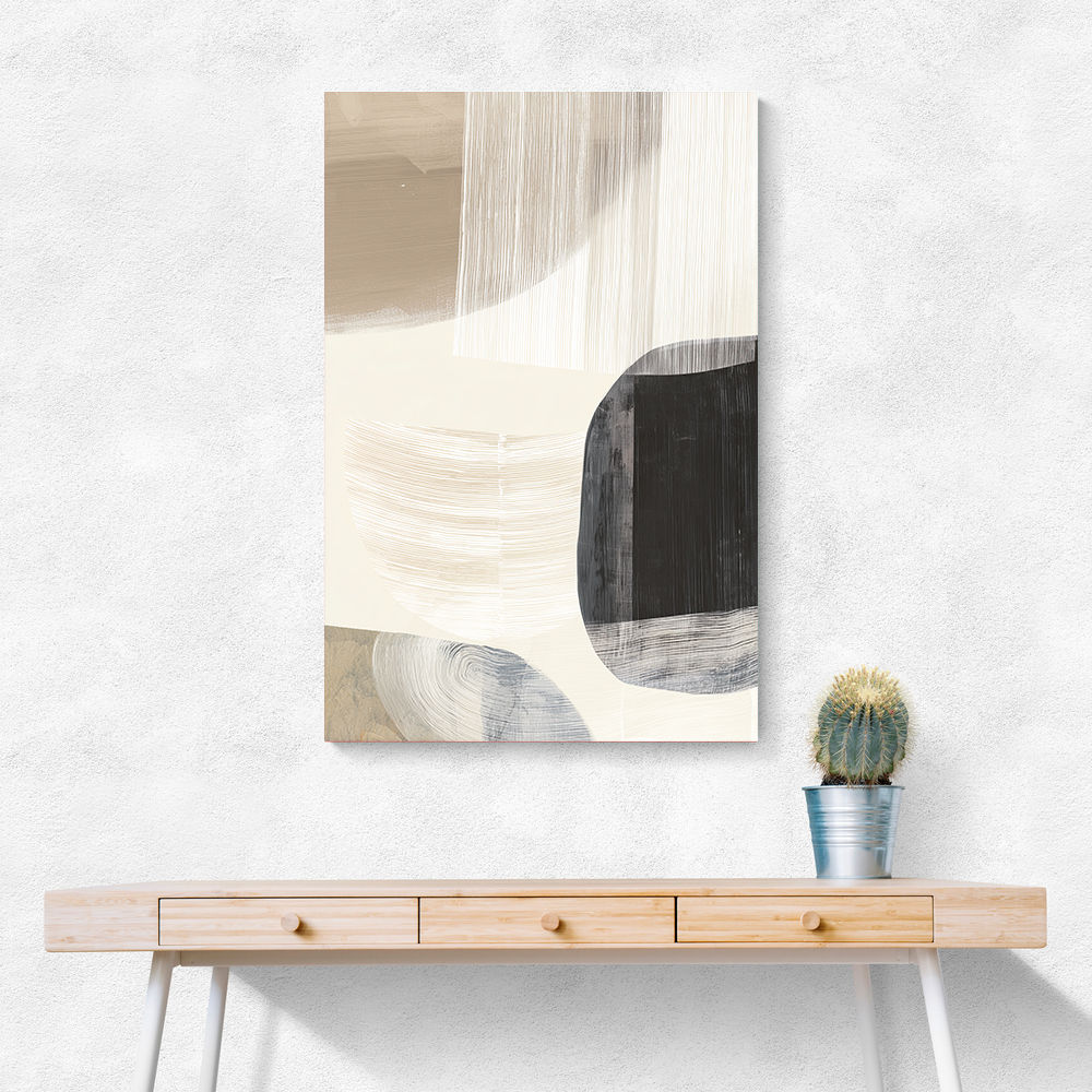Minimalist Abstract Collage With Overlapping Organic Shapes 27