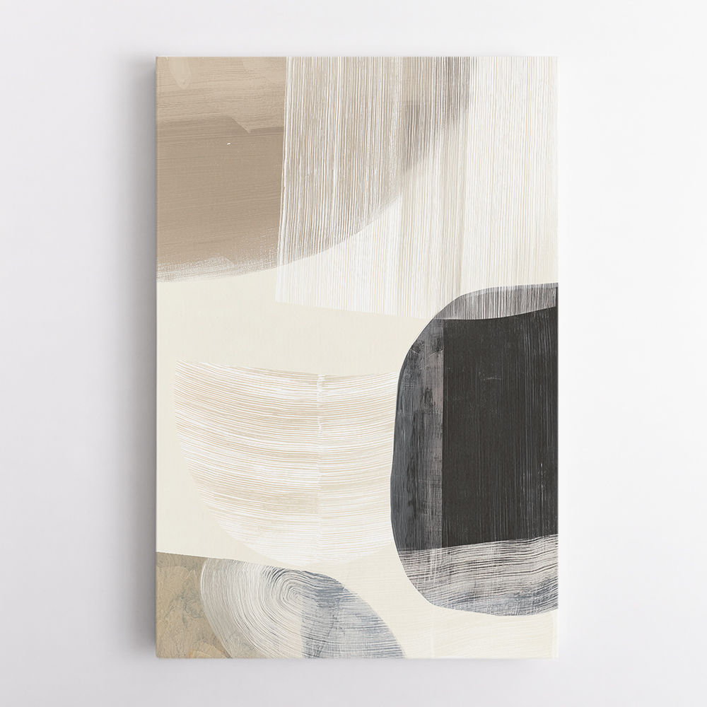 Minimalist Abstract Collage With Overlapping Organic Shapes 27