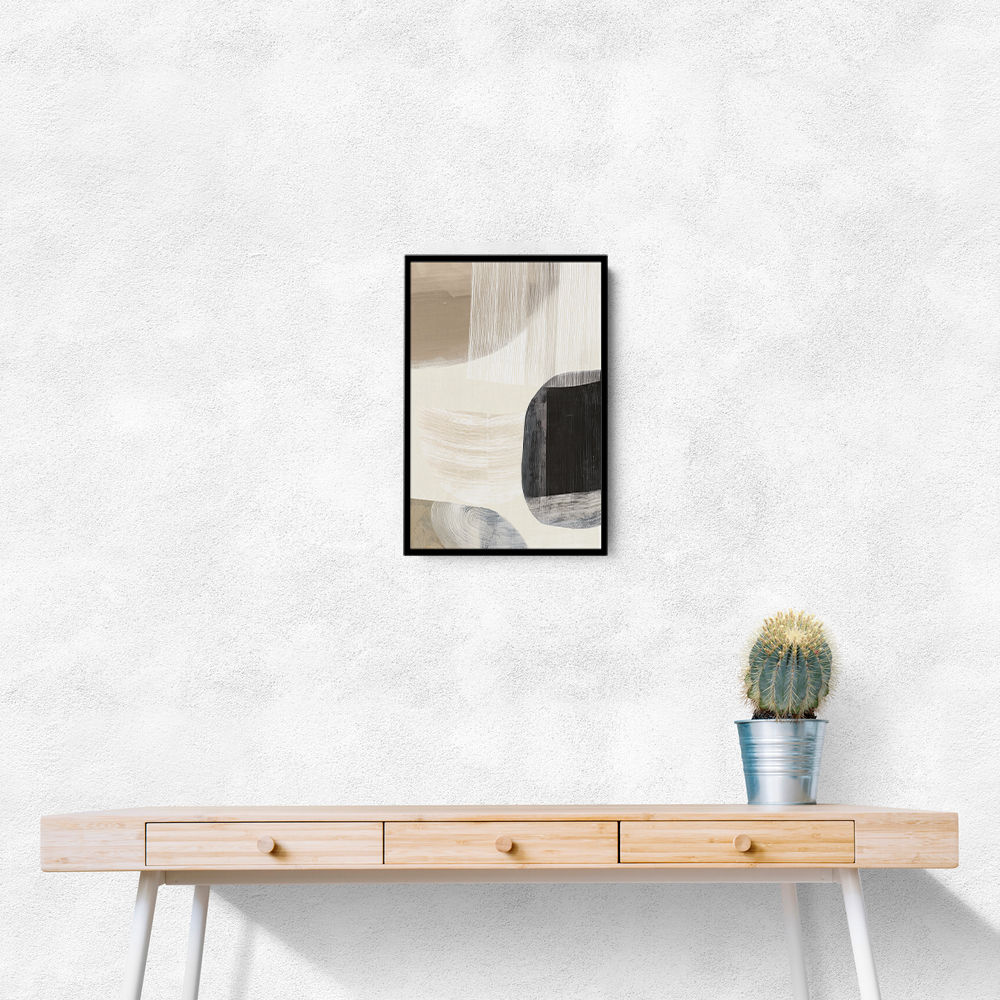 Minimalist Abstract Collage With Overlapping Organic Shapes 27