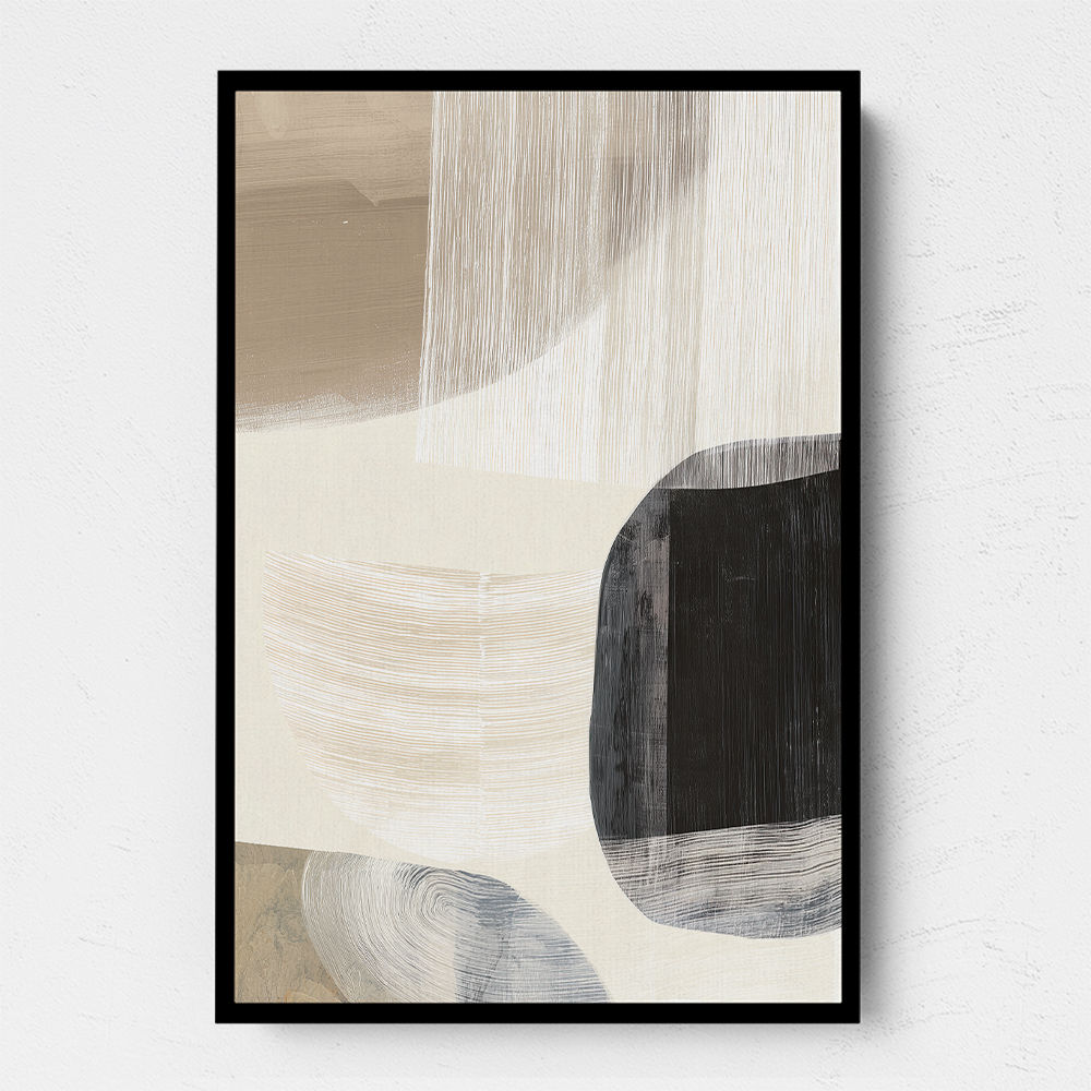 Minimalist Abstract Collage With Overlapping Organic Shapes 27