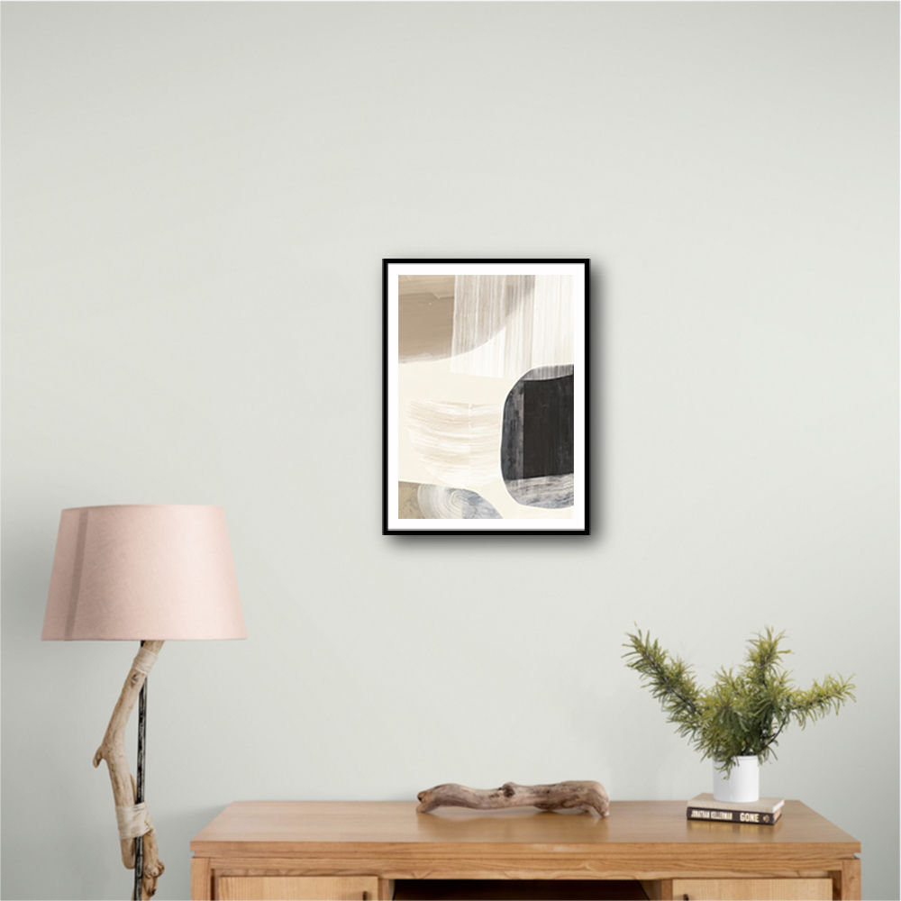 Minimalist Abstract Collage With Overlapping Organic Shapes 27