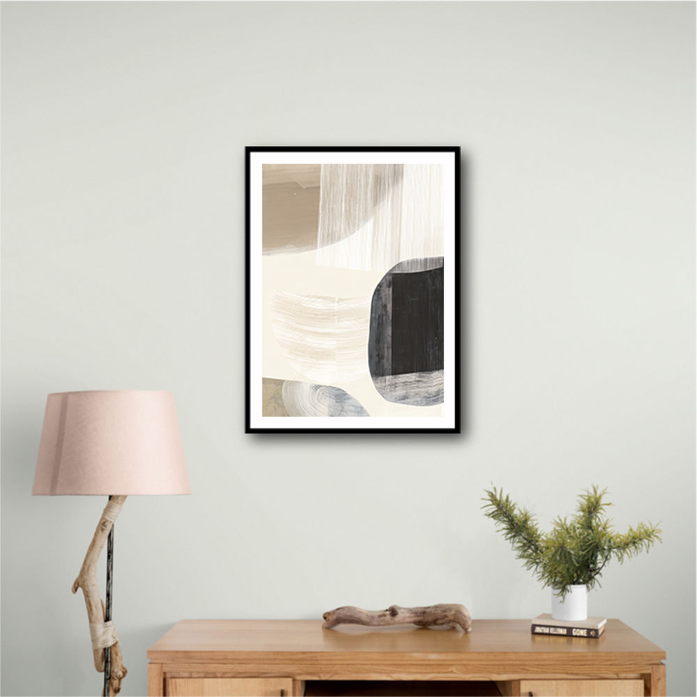 Minimalist Abstract Collage With Overlapping Organic Shapes 27