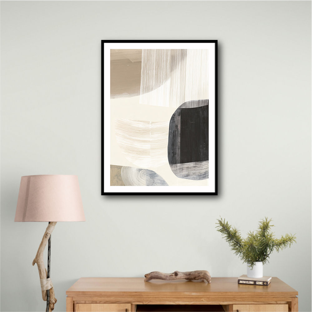 Minimalist Abstract Collage With Overlapping Organic Shapes 27