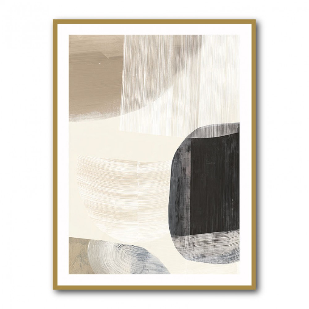 Minimalist Abstract Collage With Overlapping Organic Shapes 27