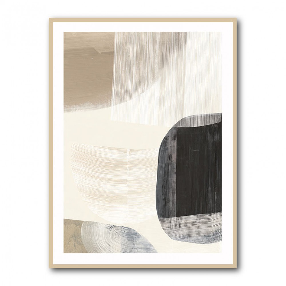 Minimalist Abstract Collage With Overlapping Organic Shapes 27