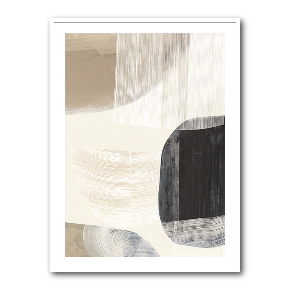 Minimalist Abstract Collage With Overlapping Organic Shapes 27