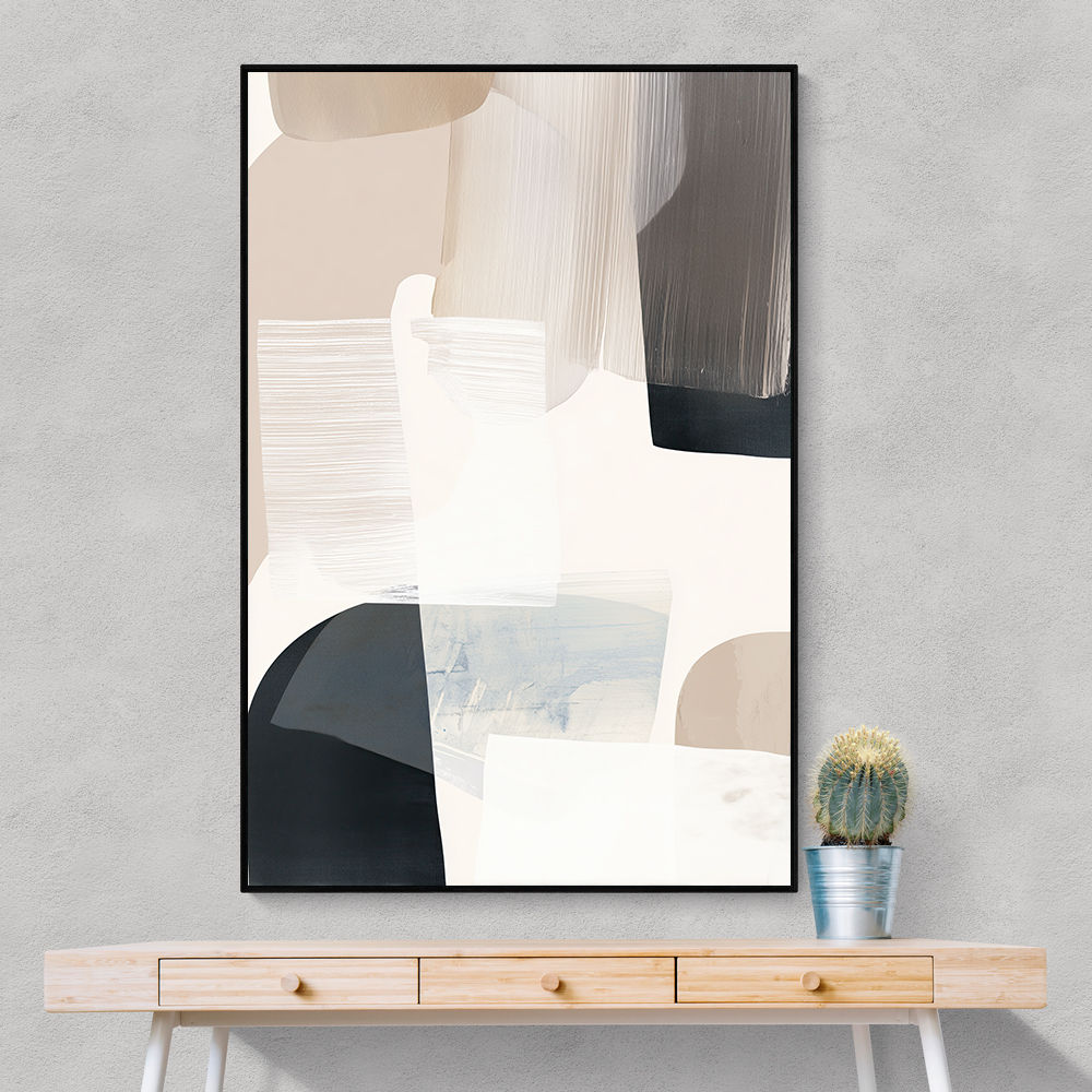 Minimalist Abstract Collage With Overlapping Organic Shapes 28 Minimalist Abstract Collage With Overlapping Organic Shapes 28