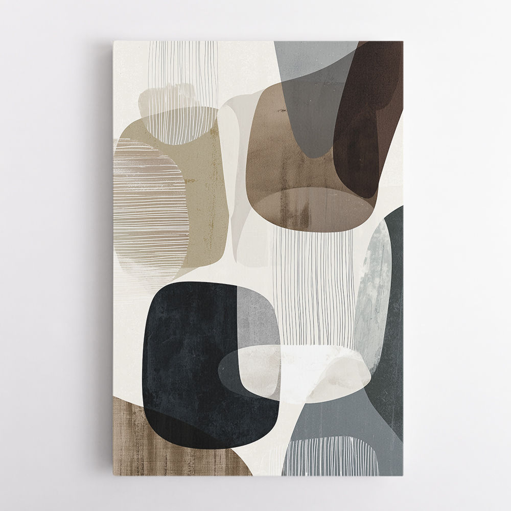 Minimalist Abstract Collage With Overlapping Organic Shapes 29 Minimalist Abstract Collage With Overlapping Organic Shapes 29