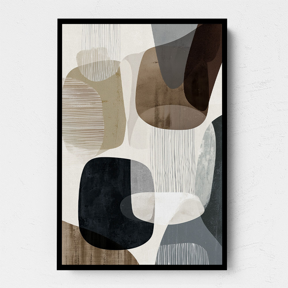 Minimalist Abstract Collage With Overlapping Organic Shapes 29 Minimalist Abstract Collage With Overlapping Organic Shapes 29