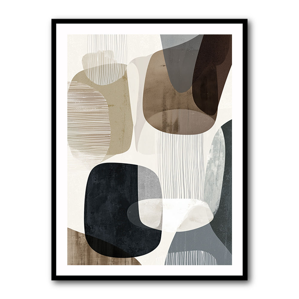 Minimalist Abstract Collage With Overlapping Organic Shapes 29 Minimalist Abstract Collage With Overlapping Organic Shapes 29