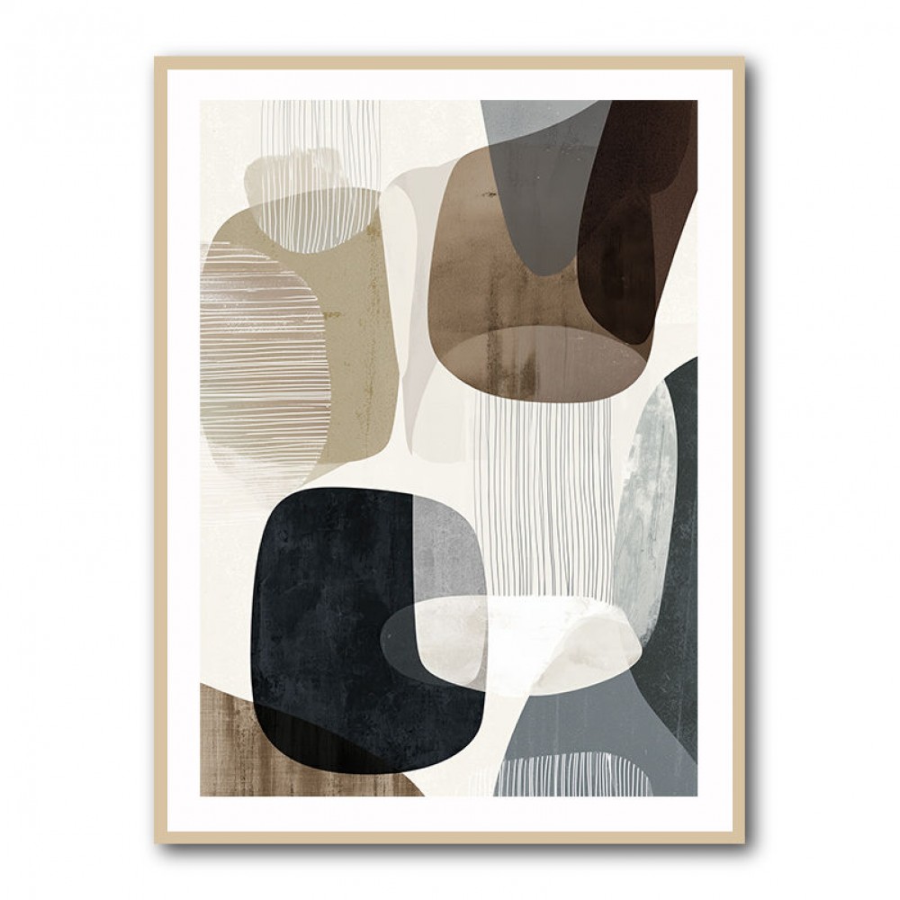 Minimalist Abstract Collage With Overlapping Organic Shapes 29 Minimalist Abstract Collage With Overlapping Organic Shapes 29
