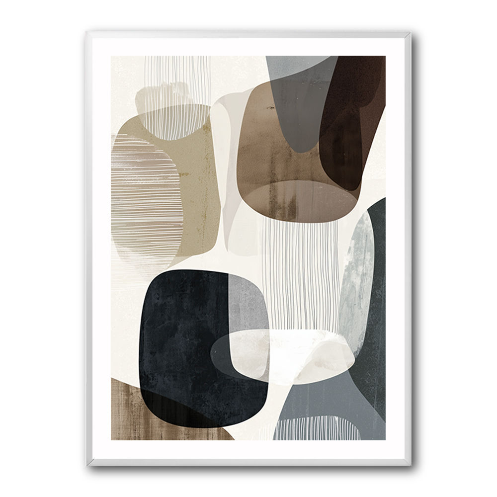 Minimalist Abstract Collage With Overlapping Organic Shapes 29 Minimalist Abstract Collage With Overlapping Organic Shapes 29