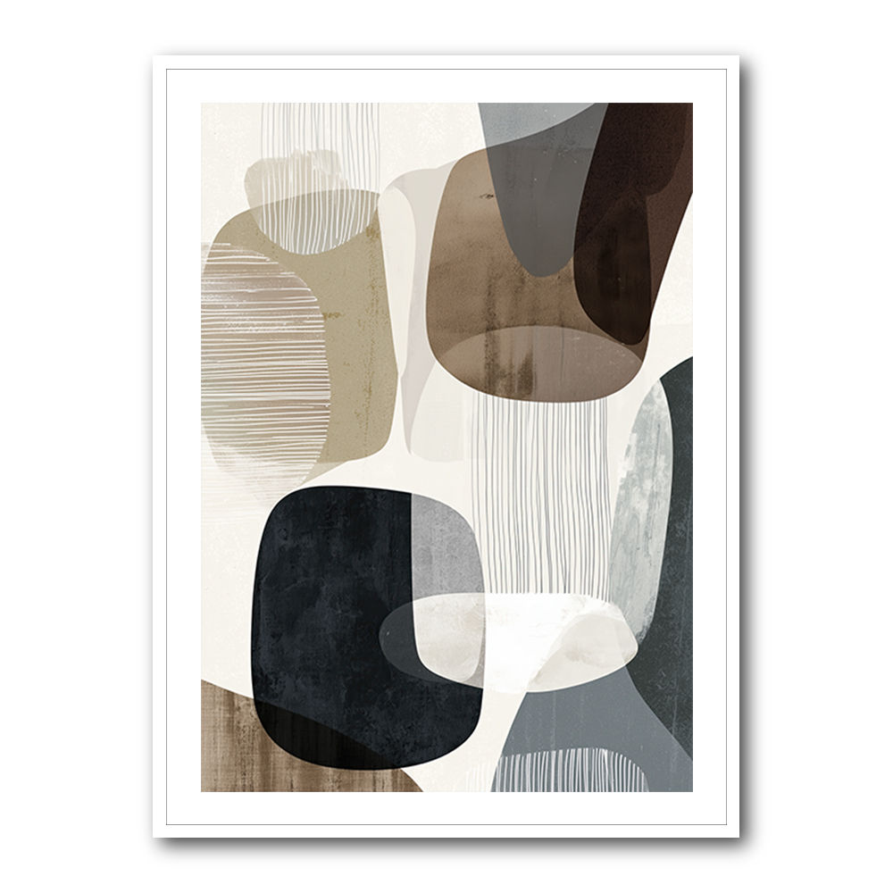 Minimalist Abstract Collage With Overlapping Organic Shapes 29 Minimalist Abstract Collage With Overlapping Organic Shapes 29