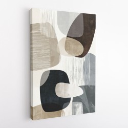 Minimalist Abstract Collage With Overlapping Organic Shapes 30