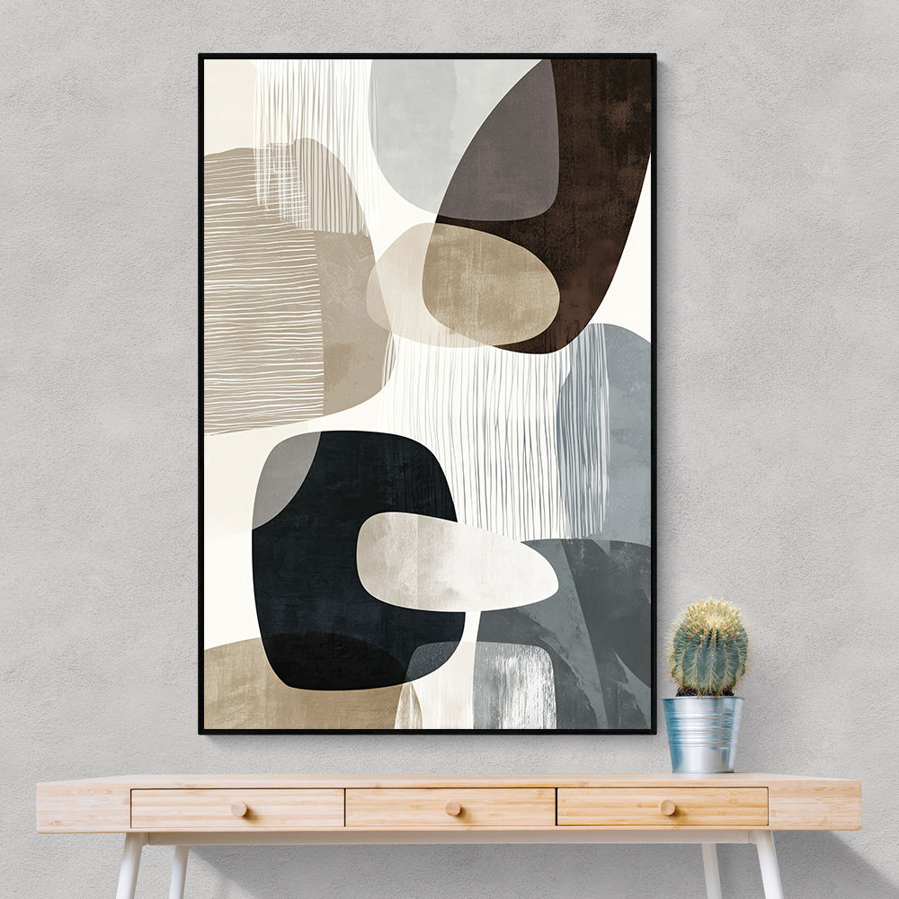 Minimalist Abstract Collage With Overlapping Organic Shapes 30 Minimalist Abstract Collage With Overlapping Organic Shapes 30