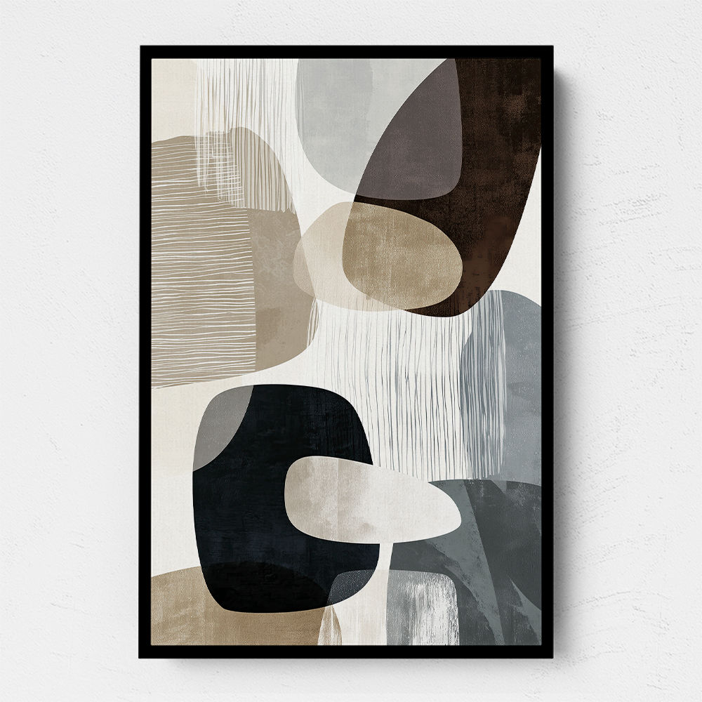 Minimalist Abstract Collage With Overlapping Organic Shapes 30 Minimalist Abstract Collage With Overlapping Organic Shapes 30