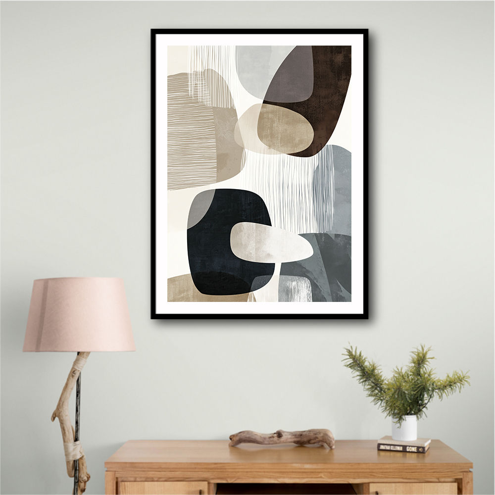 Minimalist Abstract Collage With Overlapping Organic Shapes 30 Minimalist Abstract Collage With Overlapping Organic Shapes 30