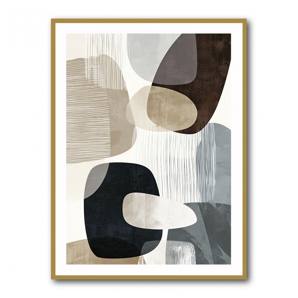 Minimalist Abstract Collage With Overlapping Organic Shapes 30 Minimalist Abstract Collage With Overlapping Organic Shapes 30