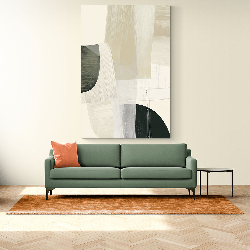 Minimalist Abstract Collage With Overlapping Organic Shapes 32